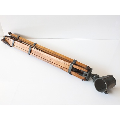 Brass and Wood Tripod