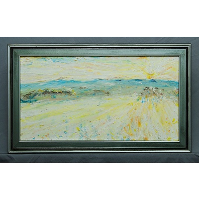 Matthew Perceval (b.1945) Passing Landscape, Le Val Oil on Board