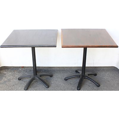 Square Cafe Tables - Lot of Nine