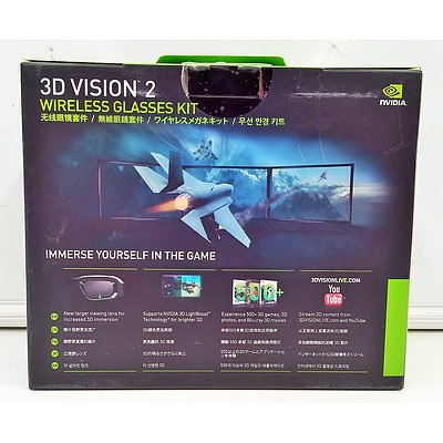 Brand New NVIDIA 3D Vision 2 Wireless Glasses Kit - RRP=$275.00