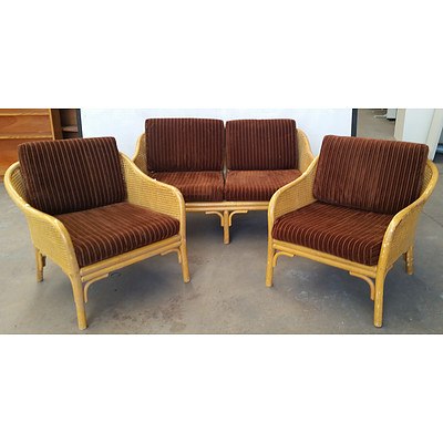 3-Piece Cane Lounge Setting