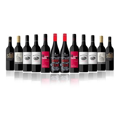 12 Bottles Australian Red Wine Mix Featuring Rosemount Shiraz 750ml - RRP $189