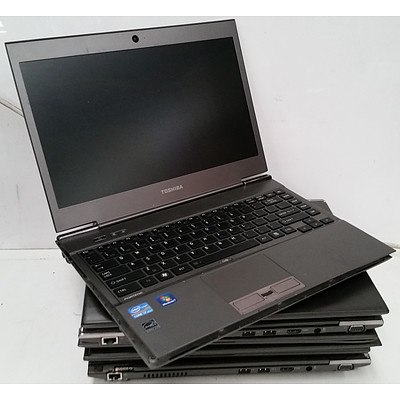 Toshiba Portege Z830 13.3 Inch Widescreen Core i7 Laptops - Lot of 8