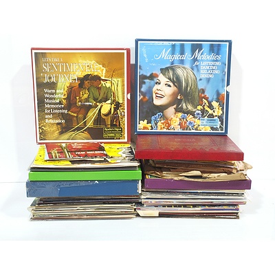 Collection of Records, Including Beethoven, Mozart, Geisha, and More