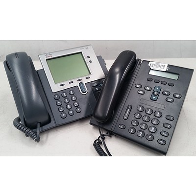 Cisco 7942 & 6921 IP Office Phones - Lot of 27