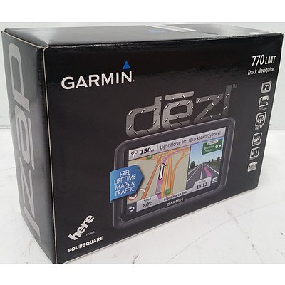 Garmin dezl 7 inch 770 LMT GPS Truck Navigator - RRP $596 - Brand New