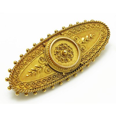 Victorian 15ct Gold Antique Brooch