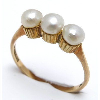 Antique 15ct Pearl Ring