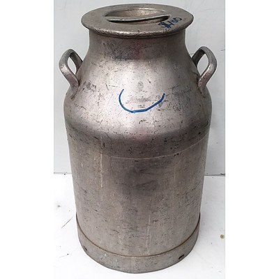 Alminette Aluminum Milk Can