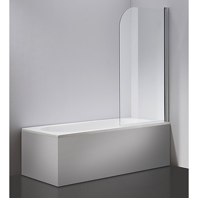 180° Pivot Door 6mm Safety Glass Bath Shower Screen 800 x 1400mm By Della Francesca RRP $294.95 - Brand New