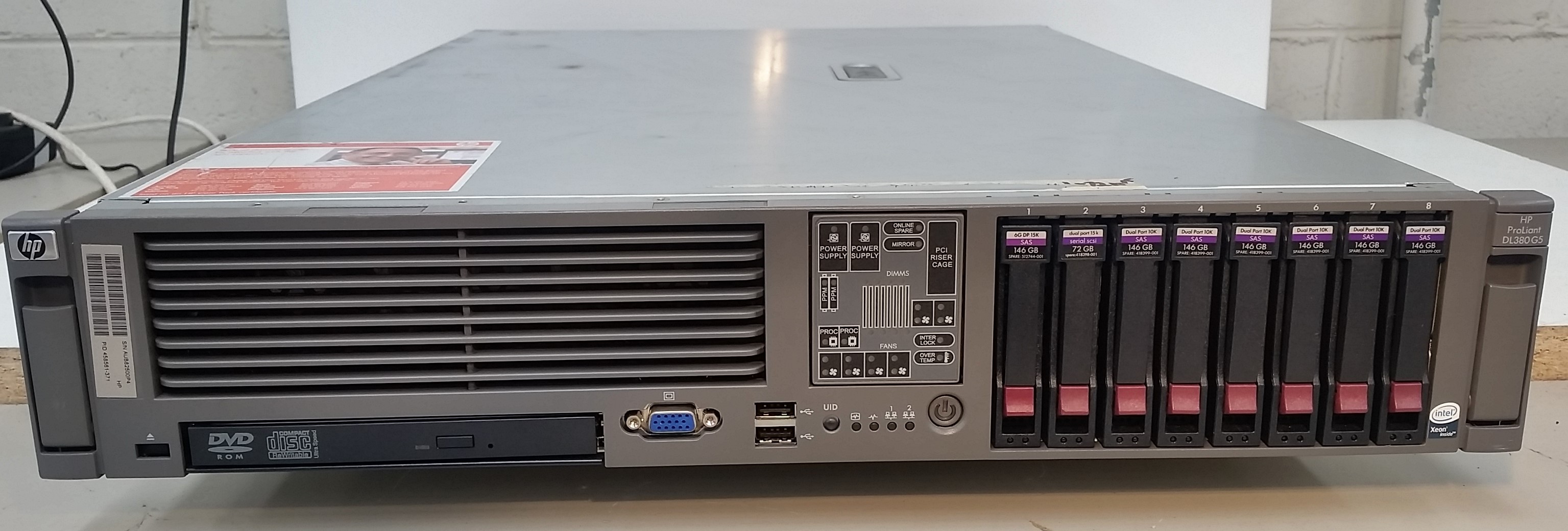 Hp proliant dl380 g5 настройка