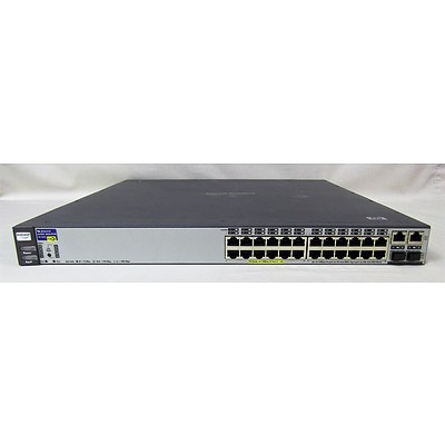 HP ProCurve Switch 2626-PWR J8164A 24 Port Ethernet Network