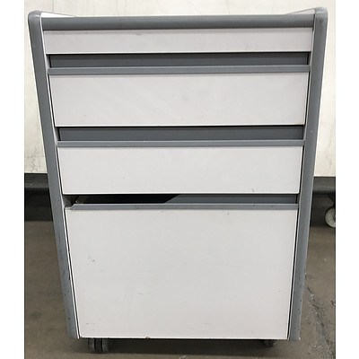 White Melamine Personal Storage Cabinet