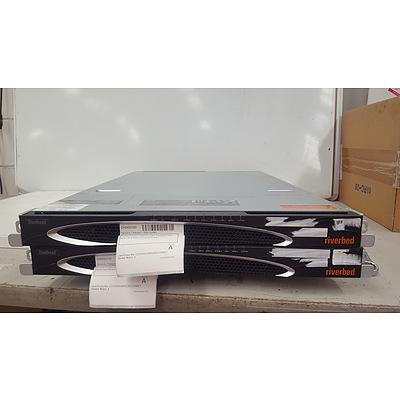 Riverbed Steelhead 1050 Series Rack Mount Firewall (Lot of 2)
