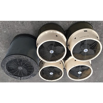 Circular Exhaust Fans - Lot Of 5