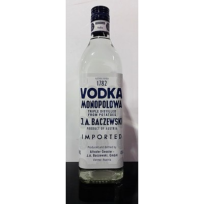 Imported J.A. Baczewski Monopolowa Vodka 750mL - RRP $55.00!