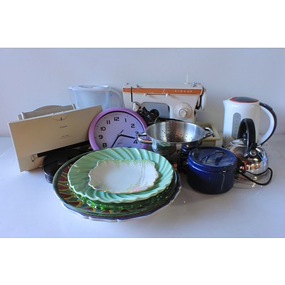 Large Collection of Homewares, Including Fans, Heaters, Kettle, and More