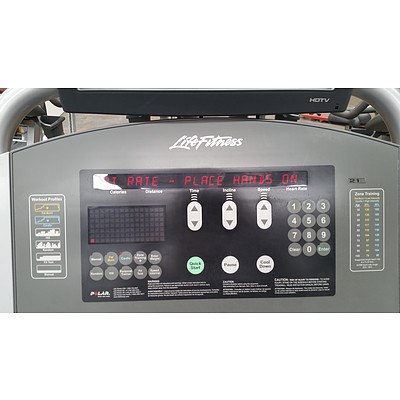 Life Fitness 95Ti Treadmill with FlexDeck Sock Adsorption System - ORP $9,200