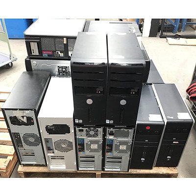 Pallet lot of 21 Computers, Assorted Brand, Models and CPU