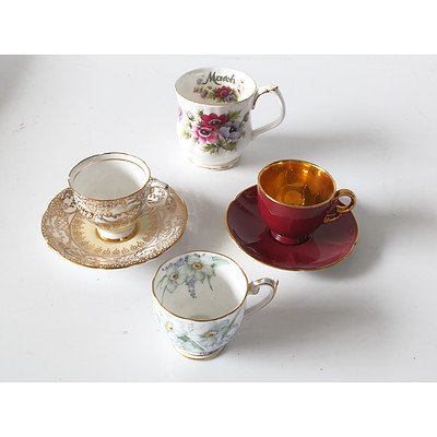 Collection of English Tea Sets and Two Cake Plates, Including Royal Doulton, Royal Albert, Copland, Royal Stafford and More