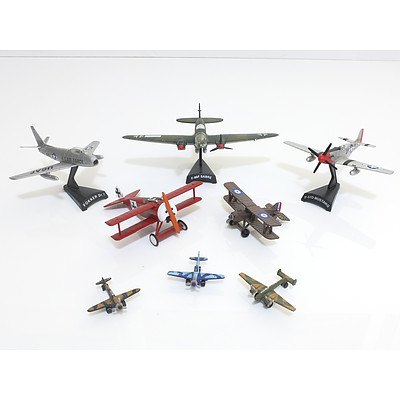 Collection of Metal Model Planes