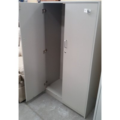 Grey Melamine Storage Cabinet