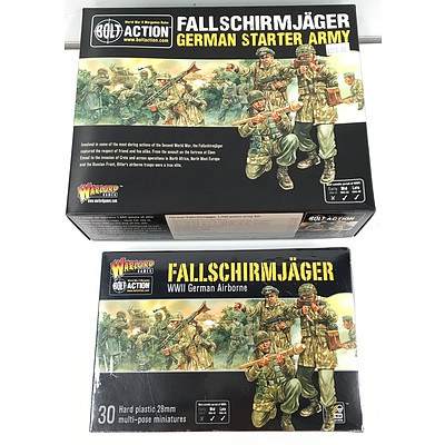 Bolt Action German Starter Army and Fallschirmjager Pose Miniatures - RRP= $250.00