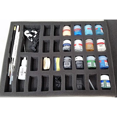 Case Full of Paints for Miniature Models - RRP= $250.00