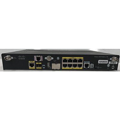 Lot of 2 Cisco AIR-AP1242AG-N-K9 2.4GHz Aironet 802.11 a/b/g Access Points and One Cisco C890-LTE Router