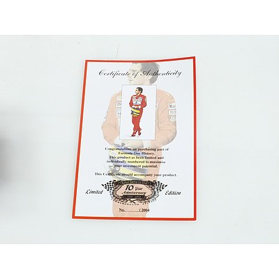 Limited Edition Ayrton Senna da Silva Ten Year Anniversary 1994-2004 Presentation