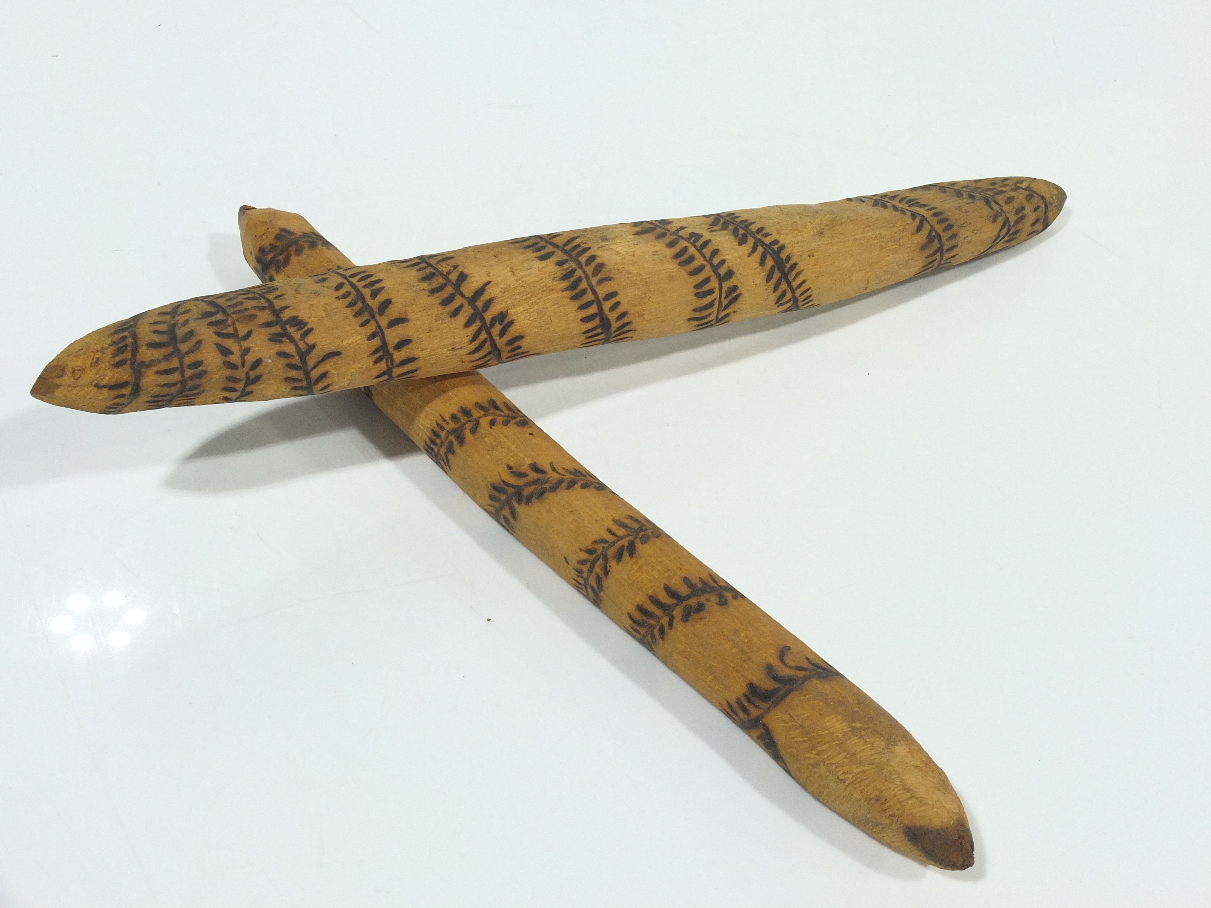 Aboriginal Burnt Incised Clapping Lot 904022 ALLBIDS