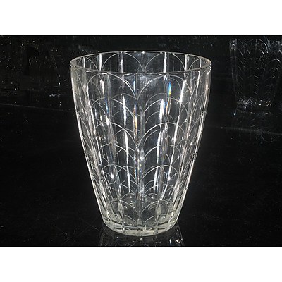 Rare Clyne Farquharson Limited Edition Cut Glass Vase 1936