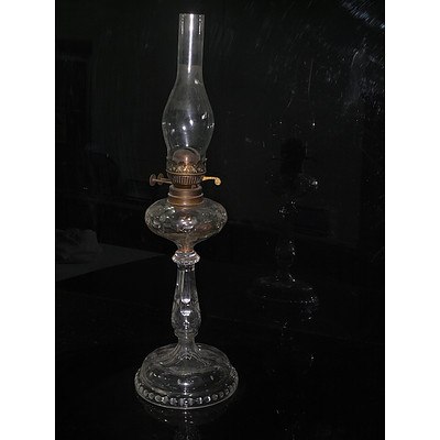 Tall Antique Banquet Lamp
