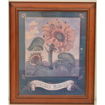 Framed Print of Sunflower Growers