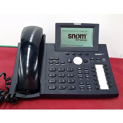 Snom 370 IP Telephone - Black - Lot of 25