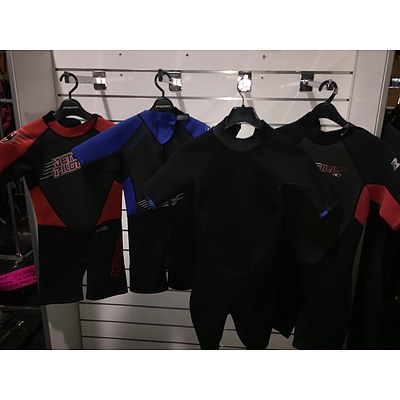 Collection of O'neill, JetPilot and Peak Wet Suits for Youth and Toddler - Assorted Size and Colour - Lot of 15 - Total RRP: $934.38