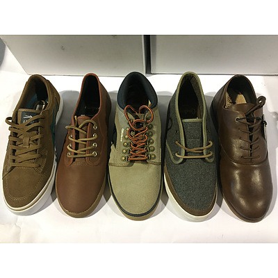Collection of Gravis and Lakai Shoes - Size: US 8 and 9 - Assorted Colours and Styles - Lot of 5 - Brand New - Total RRP: $579.79