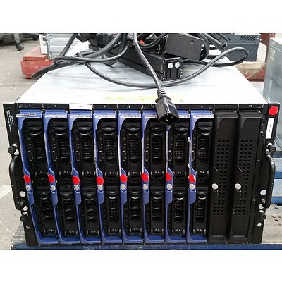 Dell PowerEdge 1855 Dual Xeon 2.8GHz Blade Server Chassis with 8 Blade Servers