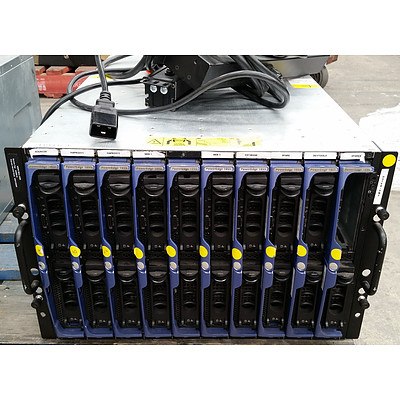 Dell PowerEdge 1855 Dual Xeon 2.0GHz Blade Server Chassis with 10 Blade Servers