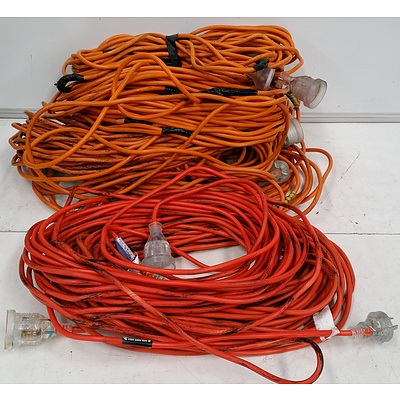 240 Volt/10Amp Extension Cords - Lot of Eight