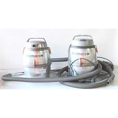 Two Nilfisk Vacuum Cleaners