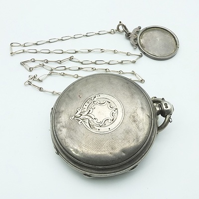 Sterling Silver Closed Alison Lake London Fob Watch
