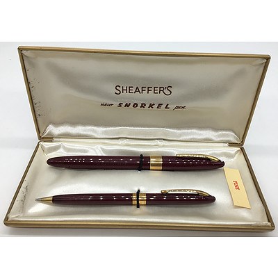 Sheaffer's New Snorkel Fountain Pen and Mechanical Pencil
