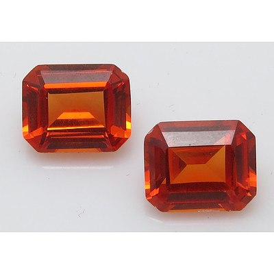 Lab-created Padparadscha Sapphires