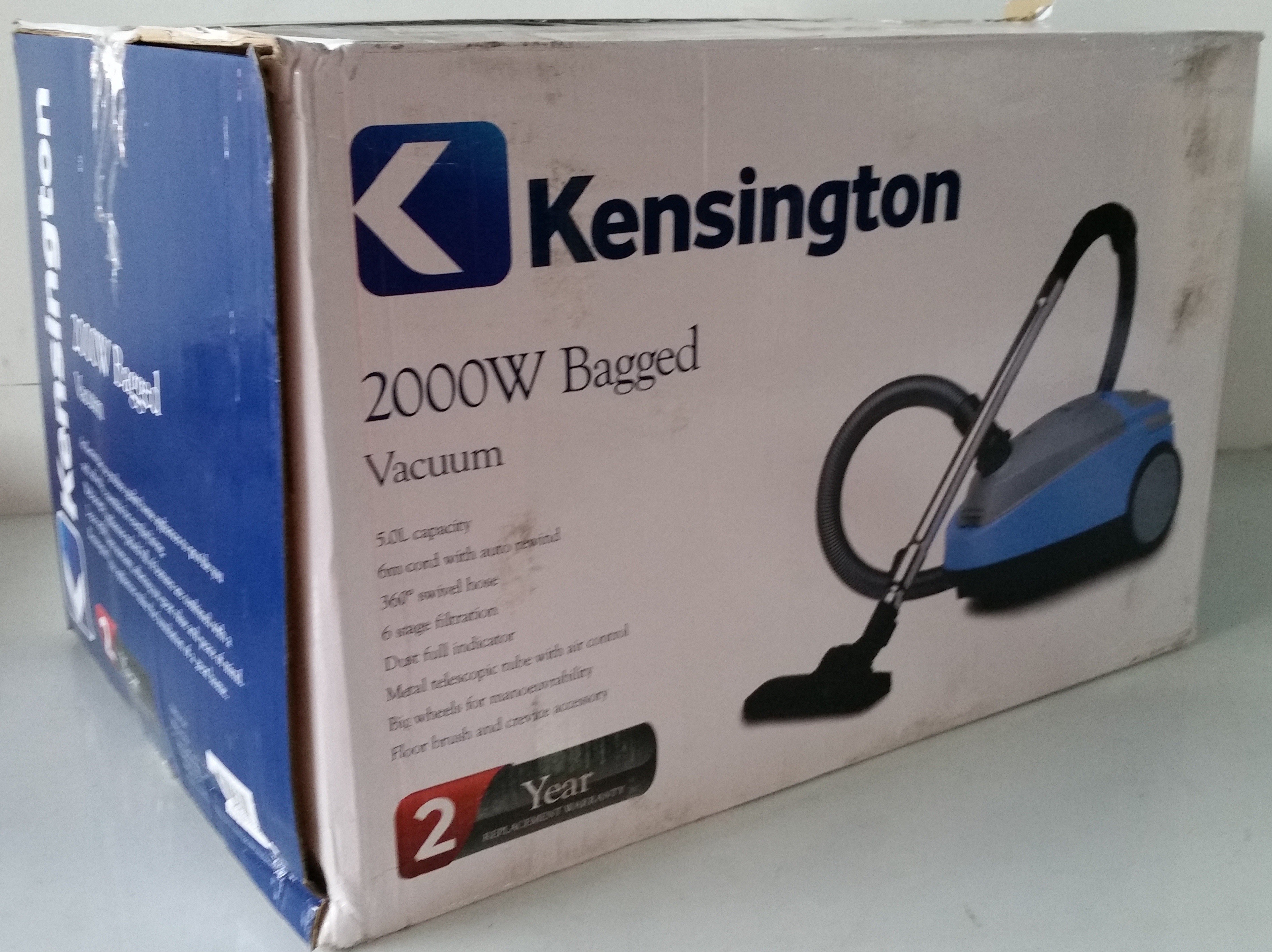 Kensington 2000W Bagged Vacuum Lot 912632 ALLBIDS