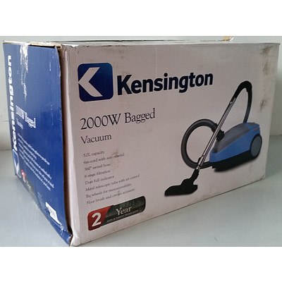 Kensington 2000W Bagged Vacuum Cleaner - lot of 40 - Total RRP: Over $7,000