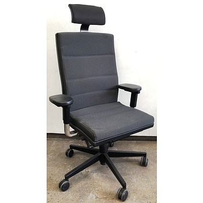 Sedus Grey Fabric Office Chair with Headrest