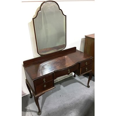Vintage Dressing Table with Creole Legs