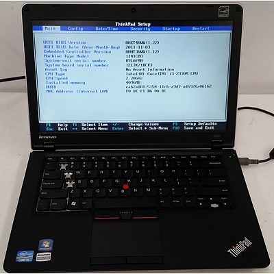 Lenovo E420 14.1 Inch Widescreen Core i3 -2330M Mobile 2.2GHz Laptop