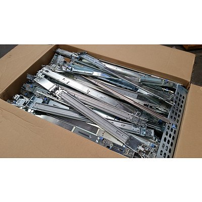 Large Quantity of Rack Rails